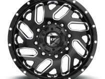 Dually Wheels 20X8.25 Triton Dually D581 8 On 165.1 Gloss Black Milled 121.5 Bore 105 Offset Mesh Spoke Front Dually Fuel Off Road Wheels