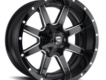 Aluminum Wheels 18X9 Maverick D610 5 On 114.3/5 On 127 Gloss Black/Milled 72.6 Bore -12 Offset Fuel Off Road Wheels