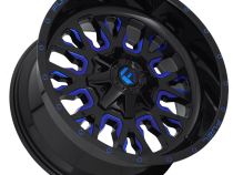 Aluminum Wheels 20X12 Stroke D645 5 On 114.3/5 On 127 Gloss Blue/Milled 78.1 Bore -43 Offset Fuel Off Road Wheels