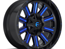 Aluminum Wheels 18X9 Hardline D646 5 On 114.3/5 On 127 Gloss Black/Candy Blue 78.1 Bore 1 Offset Fuel Off Road Wheels