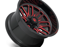 Aluminum Wheels 20X10 Ignite D663 5 On 127 Gloss Black Red Tinted Clear 78.1 Bore -18 Offset Fuel Off Road Wheels
