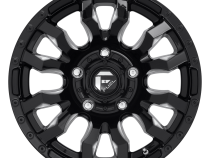 Aluminum Wheels 17X9 Blitz D673 5 On 127 Gloss Black Milled 71.5 Bore 1 Offset Multi Spoke Fuel Off Road Wheels