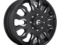 Dually Wheels 20X8.25 Blitz Dually D673 8 On 165.1 Gloss Black Milled 117 Bore 105 Offset Multi Spoke Front Dually Fuel Off Road Wheels