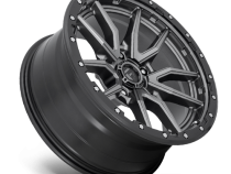 Aluminum Wheels 20X9 Rebel D680 5 On 127 Matte Gunmetal Gray Black Bead Ring 71.5 Bore 1 Offset Fuel Off Road Wheels