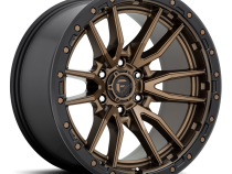 Aluminum Wheels 22X12 Rebel D681 6 On 135 Matte Bronze Black Bead Ring 87.1 Bore -44 Offset Fuel Off Road Wheels