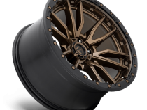 Aluminum Wheels 22X12 Rebel D681 6 On 135 Matte Bronze Black Bead Ring 87.1 Bore -44 Offset Fuel Off Road Wheels