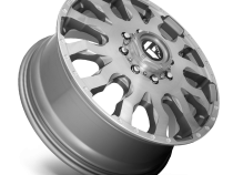 Dually Wheels 20X8.25 Blitz Dually D693 8 On 165.1 Brushed Gunmetal Gray Tinted Clear 117 Bore 105 Offset Multi Spoke Front Dually Fuel Off Road Wheels