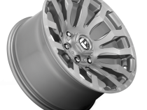 Aluminum Wheels 22X10 Blitz D693 5 On 127 Brushed Gunmetal Gray Tinted Clear 71.5 Bore -18 Offset Multi Spoke Fuel Off Road Wheels