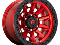 Aluminum Wheels 20X10 Covert D695 5 On 127 Candy Red Black Bead Ring 71.5 Bore -18 Offset Multi Spoke Fuel Off Road Wheels