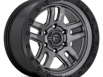 Aluminum Wheels 18X9 AMMO D701 5 On 127 Matte Gunmetal Gray W/Black Bead Ring 71.5 Bore 1 Offset 5 Spoke Fuel Off Road Wheels