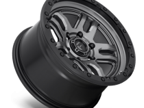 Aluminum Wheels 18X9 AMMO D701 5 On 127 Matte Gunmetal Gray W/Black Bead Ring 71.5 Bore 1 Offset 5 Spoke Fuel Off Road Wheels