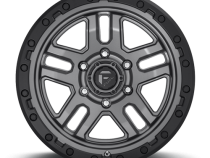 Aluminum Wheels 18X9 AMMO D701 5 On 127 Matte Gunmetal Gray W/Black Bead Ring 71.5 Bore 1 Offset 5 Spoke Fuel Off Road Wheels