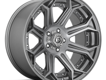 Aluminum Wheels 18X9 Siege D705 5 On 127 Brushed Gunmetal Gray Tinted Clear 71.5 Bore 1 Offset Fuel Off Road Wheels