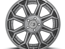 Aluminum Wheels 18X9 Siege D705 5 On 127 Brushed Gunmetal Gray Tinted Clear 71.5 Bore 1 Offset Fuel Off Road Wheels