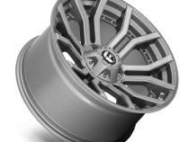 Aluminum Wheels 24X12 Rage Platinum D713 5 On 127/5 On 139.7 Brushed Gunmetal Gray Tinted Clear 87.1 Bore -44 Offset Fuel Off Road Wheels