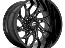 Aluminum Wheels 22X12 Runner D741 5 On 127 Gloss Black Milled 71.5 Bore -44 Offset Fuel Off Road Wheels