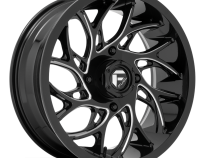 Aluminum Wheels 22X7 Runner UTV D741 4 On 137 Gloss Black Milled 110.2 Bore 0 Offset Fuel Off Road Wheels