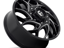 Dually Wheels 22X8.25 Runner Dually D741 8 On 165.1 Gloss Black Milled 121.6 Bore 105 Offset 8 Spoke Front Dually Fuel Off Road Wheels