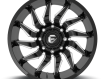 Aluminum Wheels 22X12 Saber D744 5 On 127 Gloss Black Milled 71.5 Bore -44 Offset Fuel Off Road Wheels