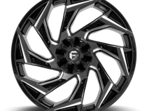 Aluminum Wheels 22X12 Reaction D753 5 On 114.3/5 On 127 Gloss Black/Milled 78 Bore -44 Offset Fuel Off Road Wheels