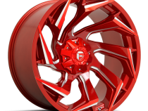 Aluminum Wheels 24X12 Reaction D754 5 On 127/5 On 139.7 Candy Red Milled 87.1 Bore -44 Offset Fuel Off Road Wheels