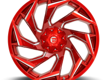 Aluminum Wheels 24X12 Reaction D754 5 On 127/5 On 139.7 Candy Red Milled 87.1 Bore -44 Offset Fuel Off Road Wheels