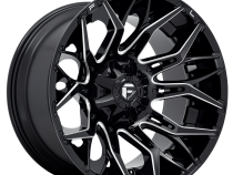 Aluminum Wheels 22X12 Twitch D769 5 On 114.3/5 On 127 Gloss Black/Milled 78 Bore -44 Offset Fuel Off Road Wheels