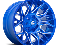 Aluminum Wheels 20X10 Twitch D770 5 On 114.3/5 On 127 Anodized Blue Milled 78 Bore -18 Offset Fuel Off Road Wheels