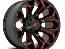 Aluminum Wheels 20X10 Assault D787 5 On 114.3/5 On 127 Matte Black Milled Red Tint 78.1 Bore -18 Offset Fuel Off Road Wheels