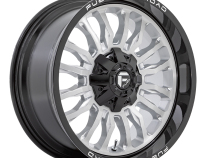 Aluminum Wheels 22X12 Arc D798 5 On 114.3/5 On 127 Silver/Brushed Face-Milled Black Lip 78.1 Bore -44 Offset Fuel Off Road Wheels