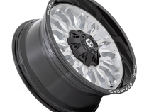 Aluminum Wheels 22X12 Arc D798 5 On 114.3/5 On 127 Silver/Brushed Face-Milled Black Lip 78.1 Bore -44 Offset Fuel Off Road Wheels