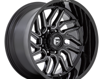 Aluminum Wheels 20X9 Hurricane D807 5 On 127 Gloss Black Milled 71.5 Bore 1 Offset Fuel Off Road Wheels