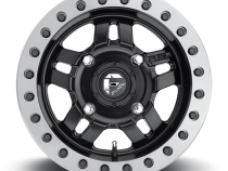 Aluminum Wheels 14X7 Anza UTV D917 4 On 110 Matte Black Beadlock 79.4 Bore 13 Offset 5 Spoke Fuel Off Road Wheels