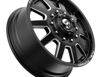 Dually Wheels 20X8.25 FF09D Dually DE09 BK 10 On 225 Matte Black Milled 170.1 Bore 105 Offset Front Dually Fuel Off Road Wheels