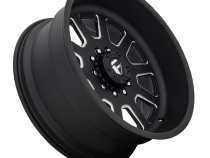 Dually Wheels 22X12 FF09D Dually DE09 Super Single BK 10 On 170 Matte Black Milled 125.1 Bore -50 Offset Front Dually Fuel Off Road Wheels