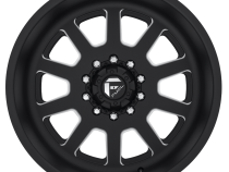 Dually Wheels 22X12 FF09D Dually DE09 Super Single BK 10 On 170 Matte Black Milled 125.1 Bore -50 Offset Front Dually Fuel Off Road Wheels