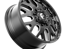 Dually Wheels 24X8.25 FF19D Dually DE19 BK 10 On 225 Gloss Black Milled 170.1 Bore 105 Offset Front Dually Fuel Off Road Wheels