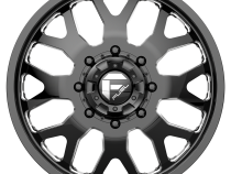Dually Wheels 24X8.25 FF19D Dually DE19 BK 10 On 225 Gloss Black Milled 170.1 Bore 105 Offset Front Dually Fuel Off Road Wheels