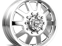 Dually Wheels 22X8.5 FF09D Dually DE09 PO 10 On 225 Polished 170.1 Bore 105 Offset Front Dually Fuel Off Road Wheels