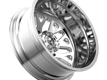 Dually Wheels 22X8.25 FF19D Dually DE19 PO 8 On 165.1 Polished 121.5 Bore -240 Offset Outer Dually Fuel Off Road Wheels