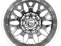 Dually Wheels 22X8.25 FF19D Dually DE19 PO 8 On 165.1 Polished 121.5 Bore -240 Offset Outer Dually Fuel Off Road Wheels