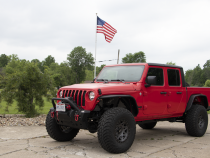Jeep JL/Gladiator Front Winch Bumper for 18-Pres Wrangler JL/Gladiator Black Powdercoat Fishbone Offroad
