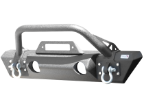Jeep JL/Gladiator Front Winch Bumper for 18-Pres Wrangler JL/Gladiator Black Powdercoat Fishbone Offroad
