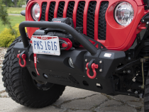 Jeep JL/Gladiator Front Winch Bumper for 18-Pres Wrangler JL/Gladiator Black Powdercoat Fishbone Offroad