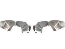 Jeep JL Inner Fenders For 18-Current Wrangler JL,  2020-Current JT Gladiator Front Pair Aluminum Raw Fishbone Offroad