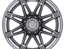 Aluminum Wheels 22X12 Brawl FC401AP 6 On 135 Platinum Silver Chrome Lip 87.1 Bore -44 Offset Fuel Off Road Wheels