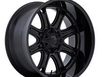 Aluminum Wheels 20X9 Darkstar FC853MB 5 On 114.3/5 On 127 Matte Black/Gloss Black Lip 78.1 Bore 1 Offset Fuel Off Road Wheels