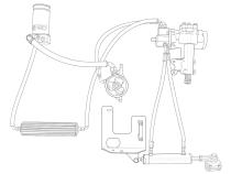 Upgraded #8 Return Line Hose Kit with Heat Sink Fluid Cooler Kit for 2012-18 Jeep JK PSC Performance Steering Components