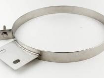 Diesel Stack Exhaust Clamp 7 in Polished 304 Stainless Steel Pypes Exhaust