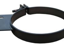 Diesel Stack Exhaust Clamp 7 in Black Finish 304 Stainless Steel Pypes Exhaust